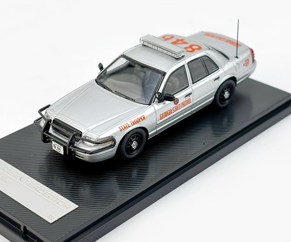 BN Rollin 1:64 CROWN VICTORIA Georgia Patrol Police Model Diecast Metal Car