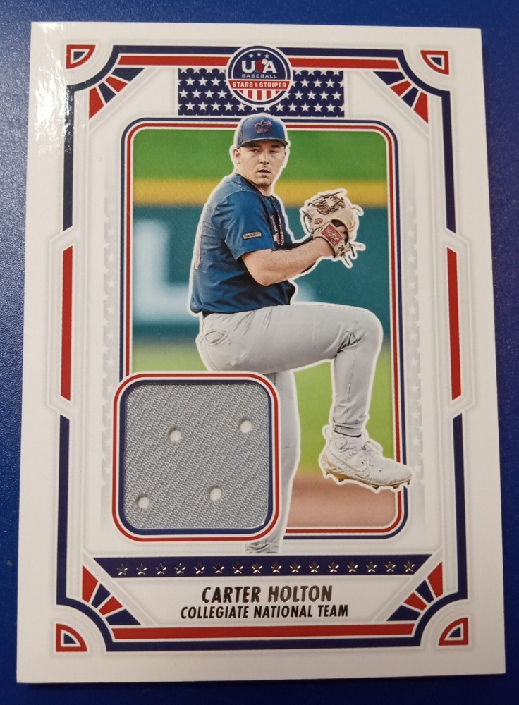 2024 panini stars and stripes Carter Holton Jersey Card #USA-CH