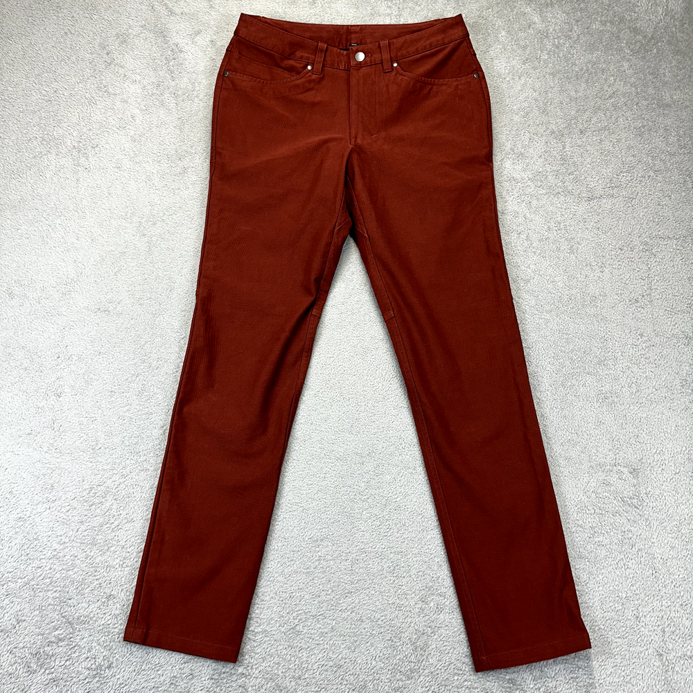 LULULEMON ABC Slim Fit Utilitech Pants Red Jeans Stretch Mens 28 x 32