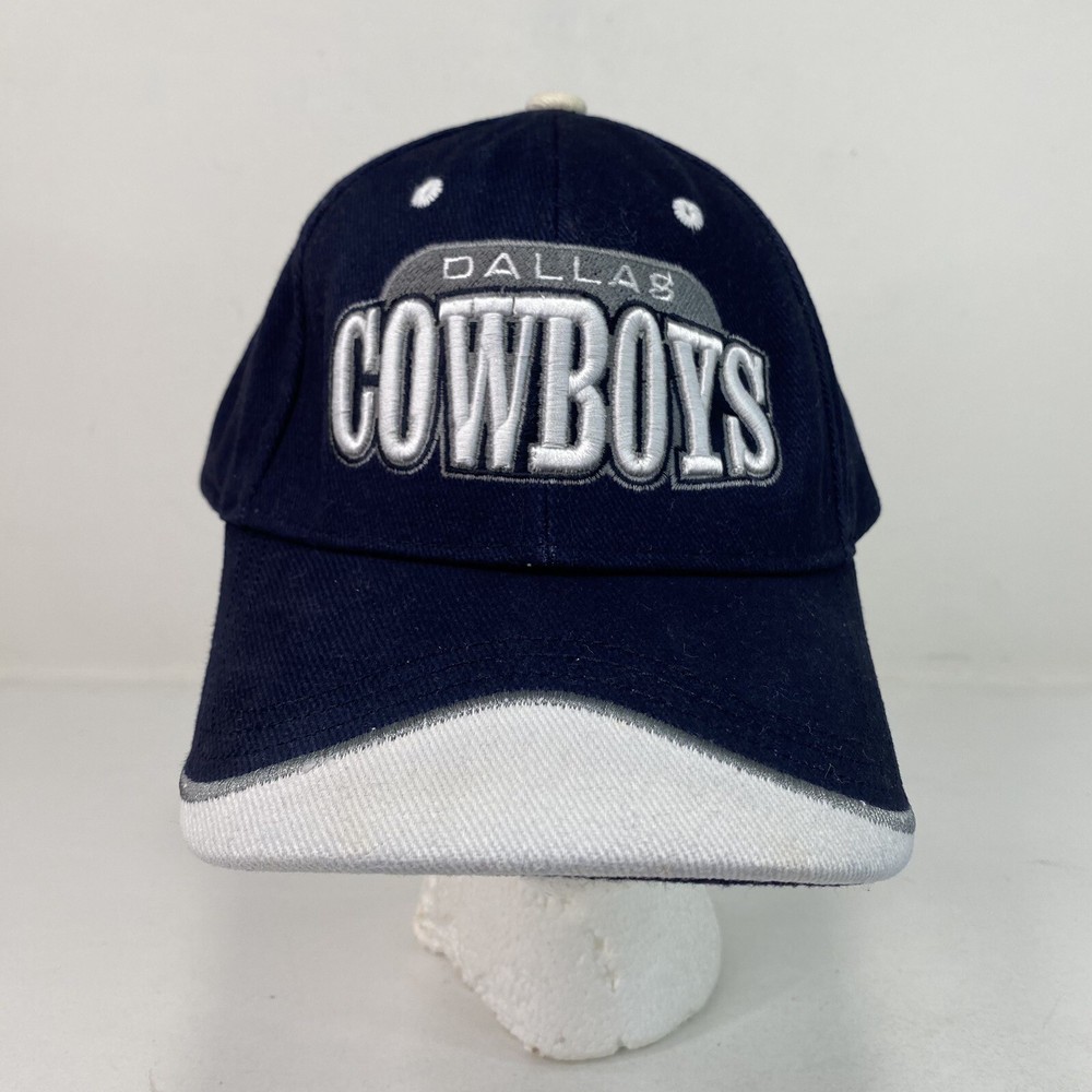 Dallas Cowboys Hat Cap Strap Back Blue Football NFL Logo Script Embroidery Mens