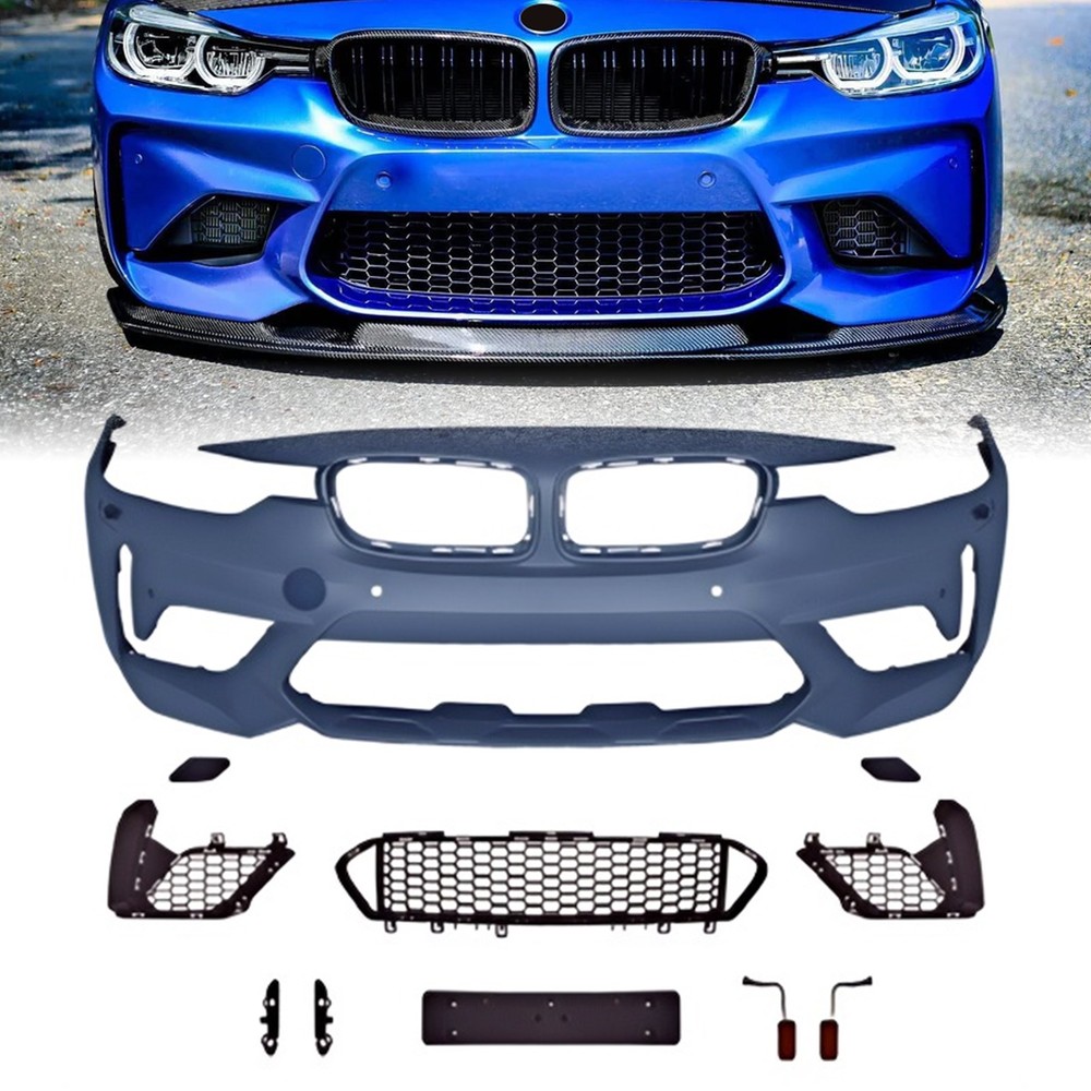 For 2013 - 2018 BMW F30 CS Style Front Bumper w/ PDC