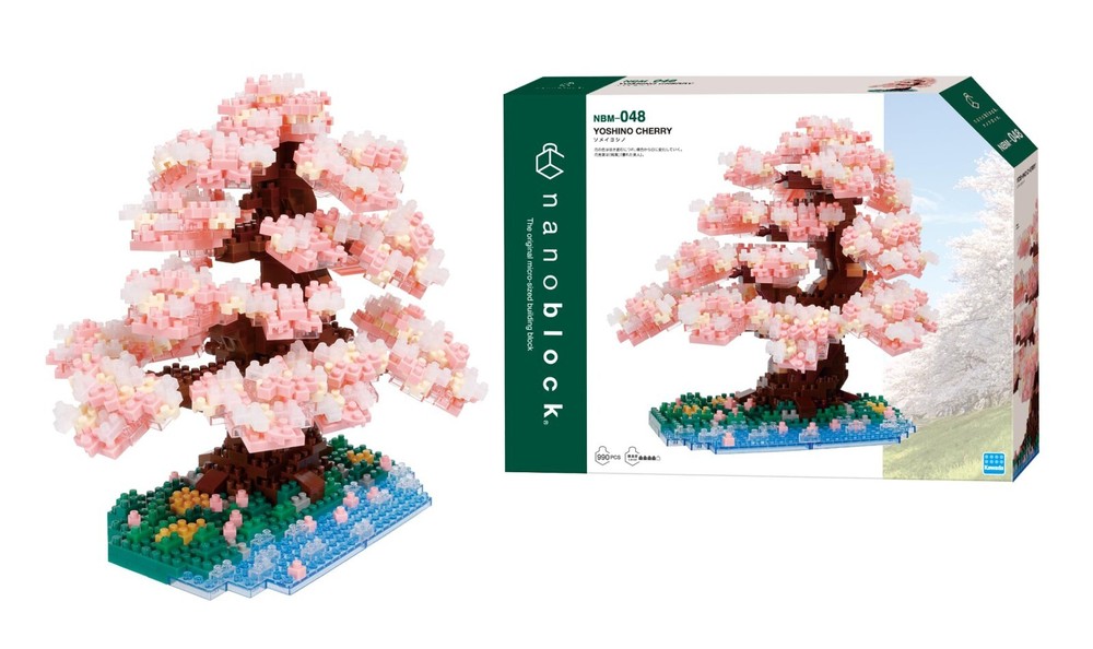 Nanoblock Somei Yoshino Cherry Blossom – 990 Pieces (NBM-048) Sakura w/Tracking