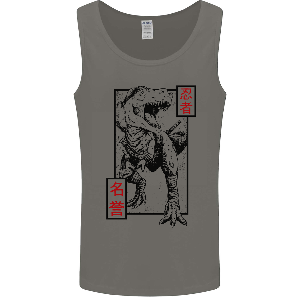 Japanese T-Rex Ninja MMA Mixed Martial Arts Mens Vest Tank Top