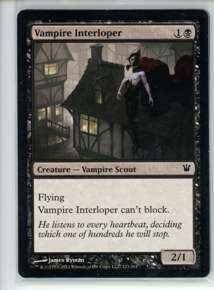 Vampire Interloper Innistrad #123 ISD LP MTG Card