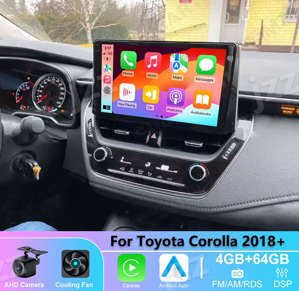 4-64GB Car radio Wireless Carplay Android auto For Toyota Corolla 2018+