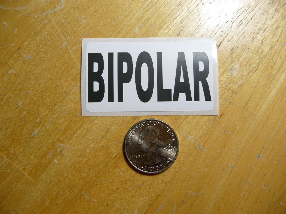 Bipolar awareness sticker decal bulk pack 1-50 available
