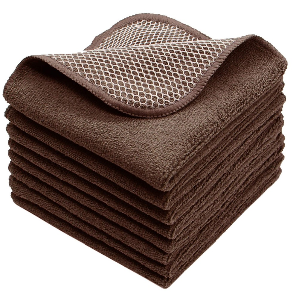 Fast-Drying Microfiber Dish Cloths for Kitchen Cleaning & Dusting