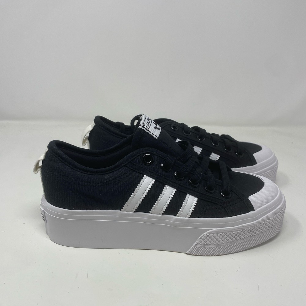 Adidas Nizza Platform Womens Black/White Size 6.5 FV5321