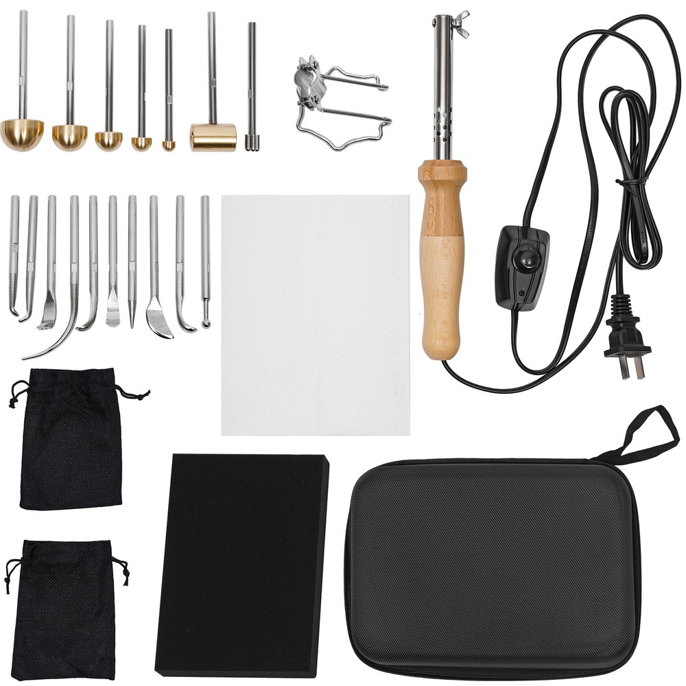 Electric Fabric Flower Maker Artificial Flower Ironing Machine 17 Heads Tool Set