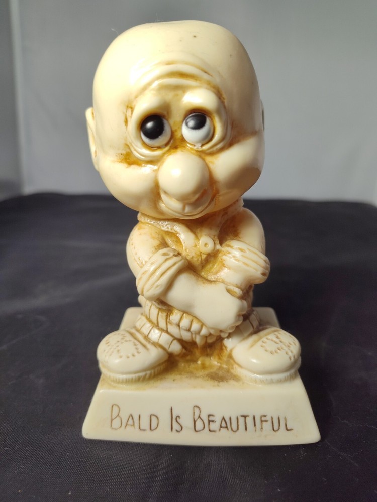 Vintage 1974 W & R Berries “BALD IS BEAUTIFUL” #9104 Figurine Approx. 5” Tall