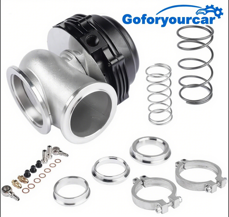 44MM Wastegate External Turbo W/ TIAL V-Band Flange Spring MV-R 14PSI Black
