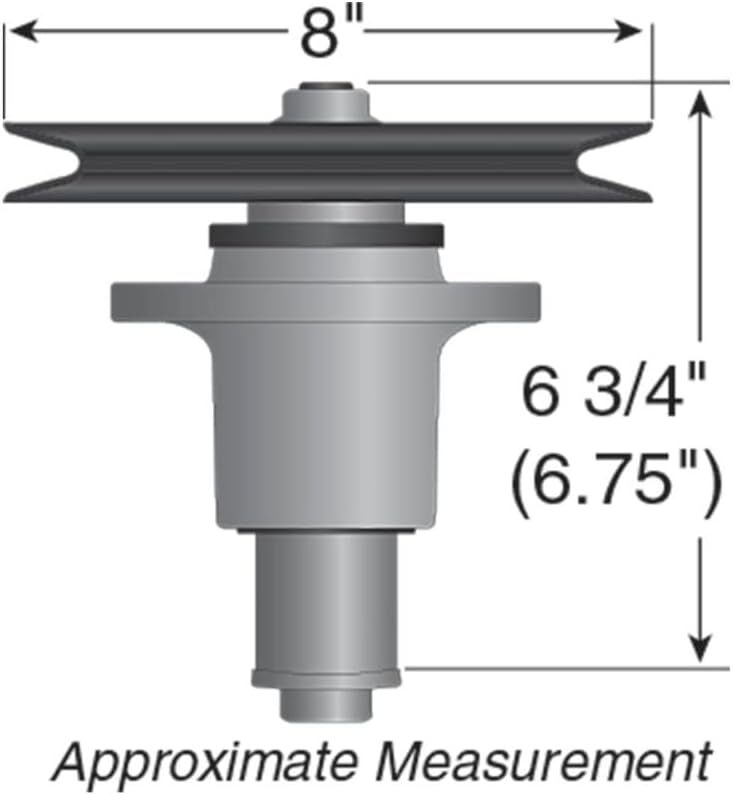 Exmark Spindle Assembly with Pulley Compatible with 1-644092 644092 Includes All Necessary Parts
