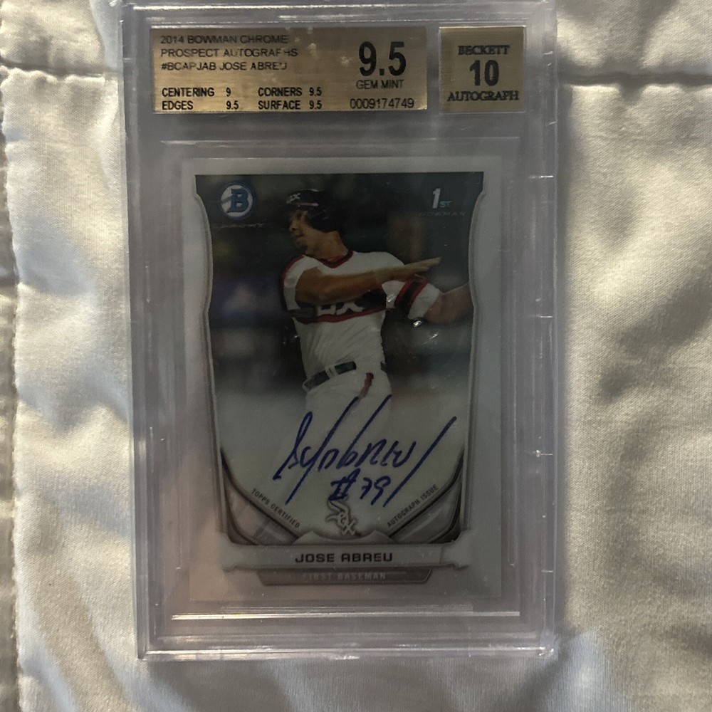 Autógrafos Bowman - Prospect 2014 cromados #BCAP-JAB José Abreu (AU, RC)