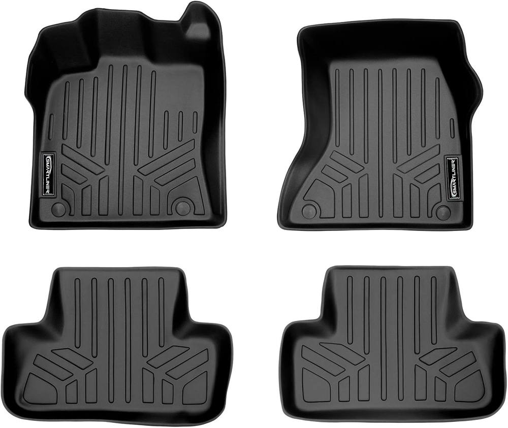 MAXLINER Floor Mats 2 Row Liner Set Black for 2009-2017 Audi Q5 / 2014-2017 SQ5