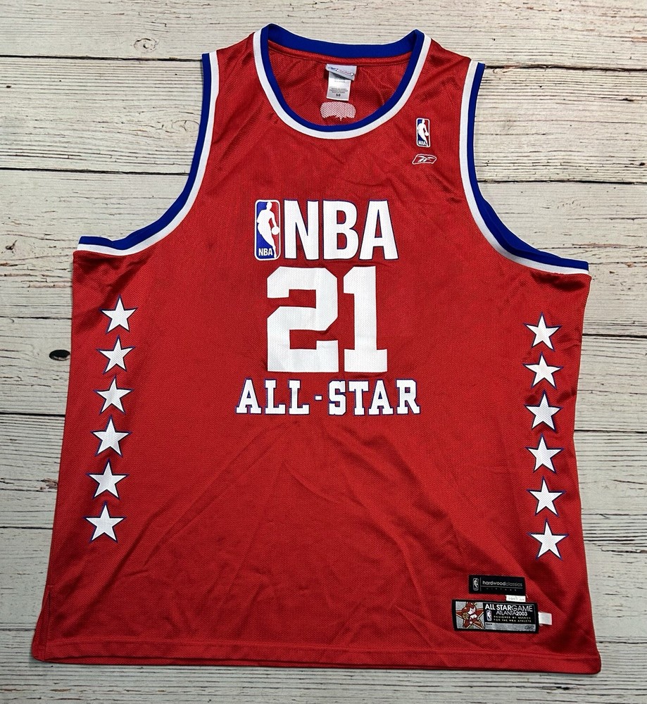 NBA All Star Game #21 Tim Duncan Spurs Mens  Jersey Size 56 Reebok