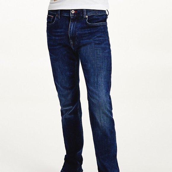 Tommy Hilfiger Mens Slim Fit TH Flex Indigo Jean 33x30 New Without Tags