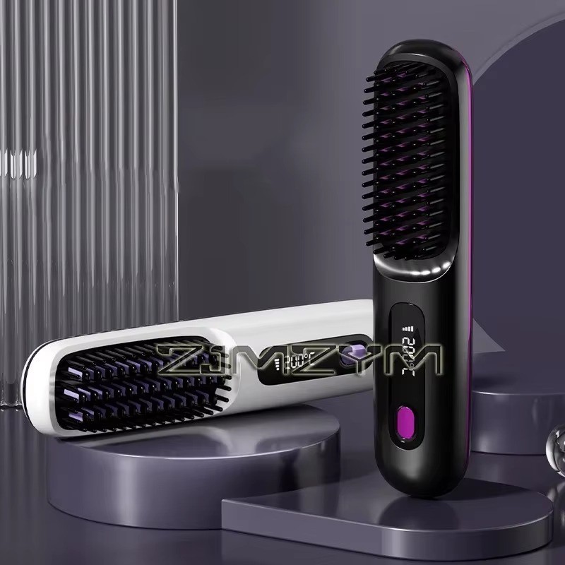 Hot Cordless Rechargeable Mini Hair Straightener - Go Brush Pro Numoya Wand