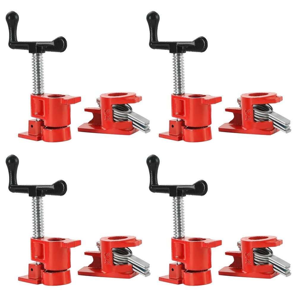 Heavy Duty 3/4 Inch Wood Gluing Pipe Clamp Fixture for Woodworking