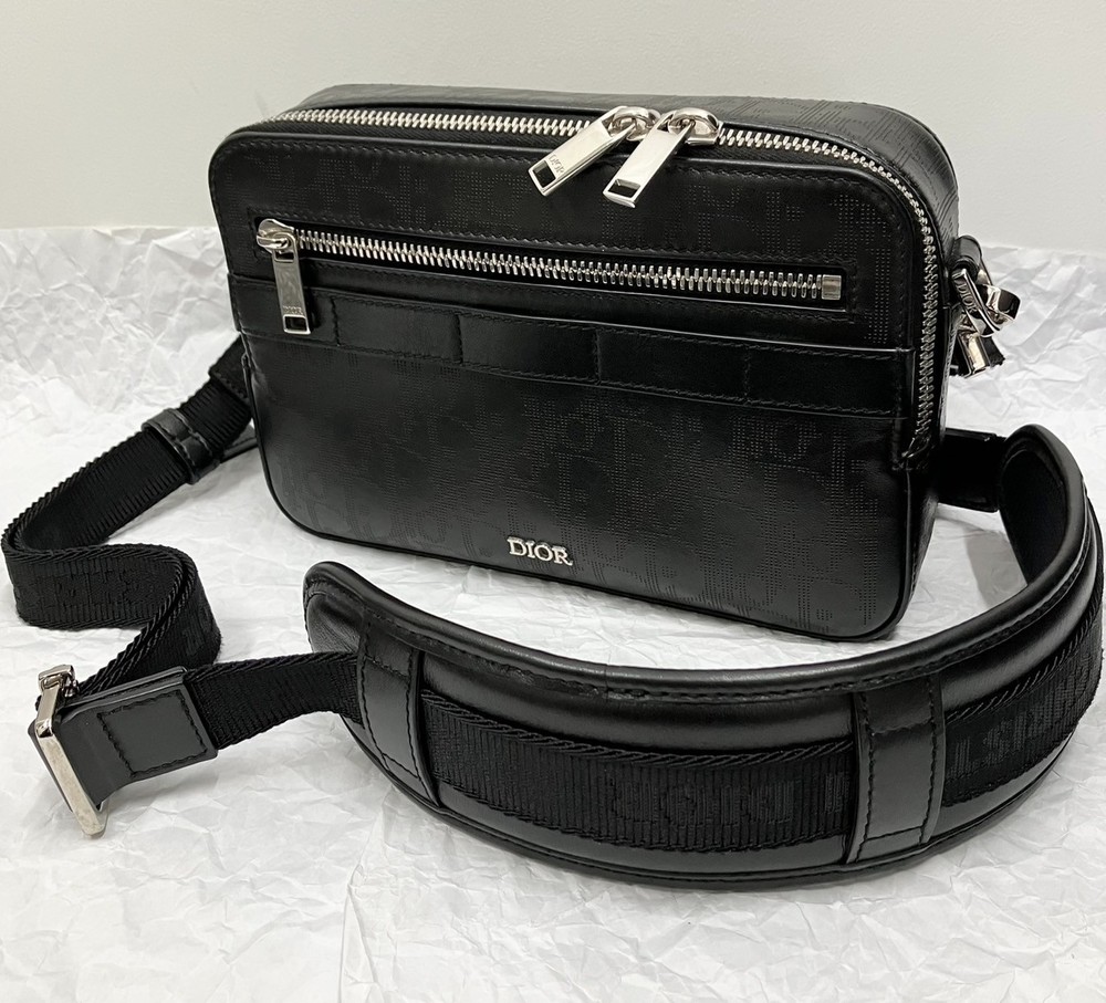 Christian Dior Oblique Safari Shoulder Bag in Monogram Canvas with Free Shipping