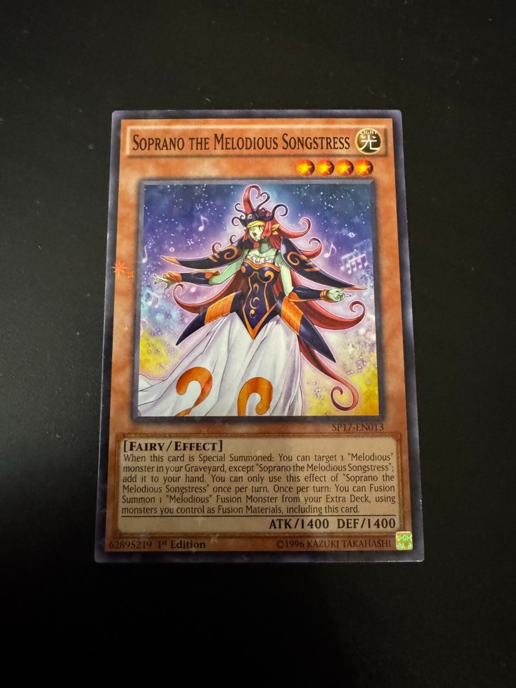 Soprano the Melodious Songstress 1st Edition Starfoil Rare NM SP17-EN03