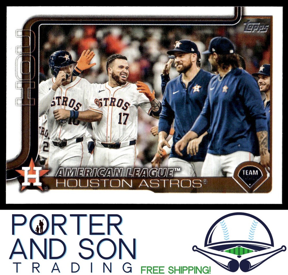 2025 Topps Series 1 #76 Houston Astros Baseball Team Card