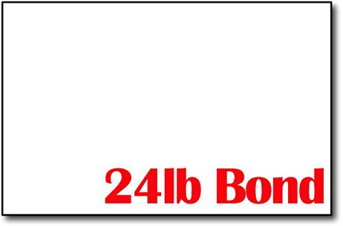 Bright White 24lb Bond 5 1/2