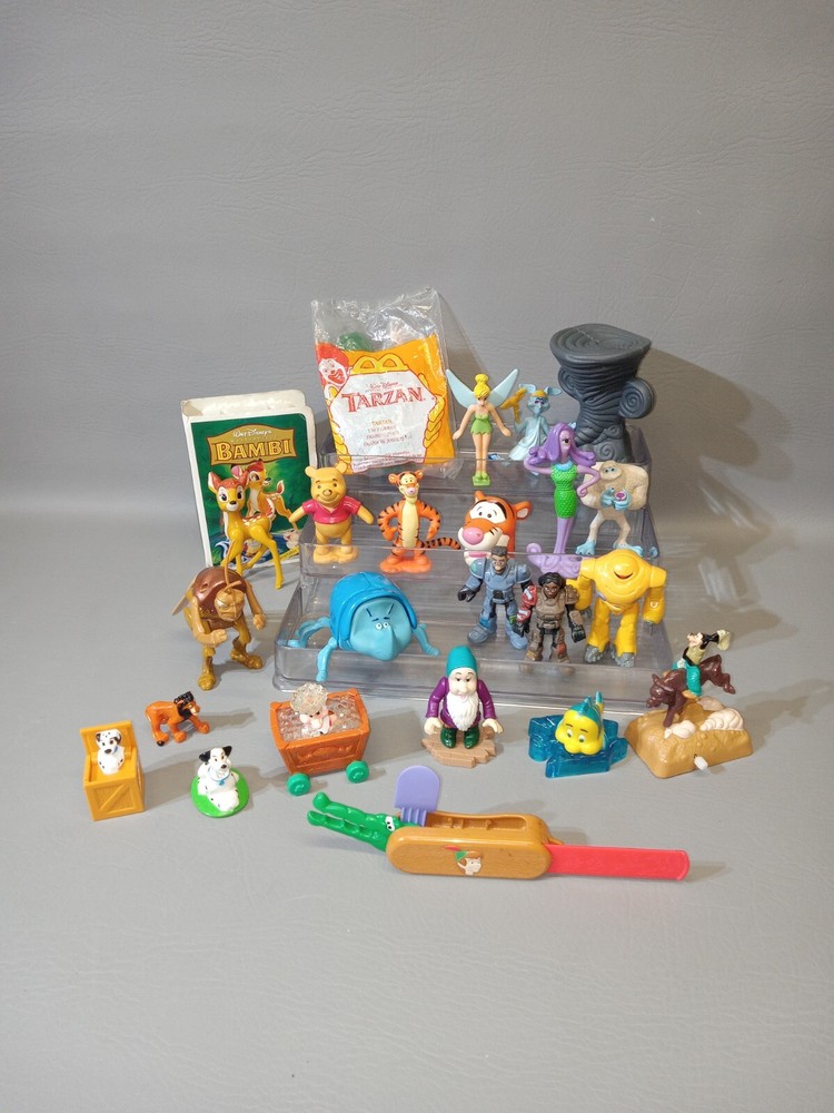 Vintage Disney Kids Meal Toys Lot of 22 PVC Figures & More