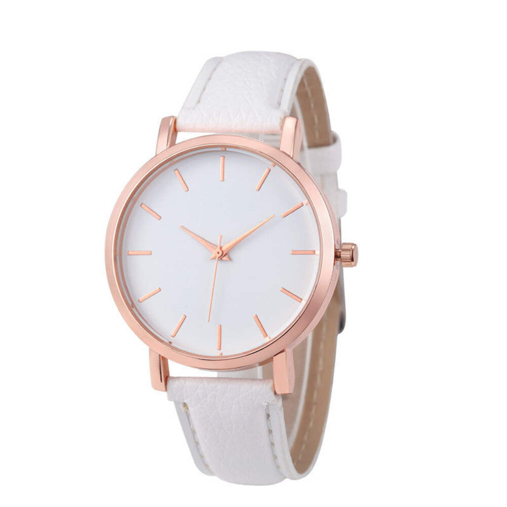 Stylish Quartz Watch with PU Leather Band and Alloy Case, 35.5mm Dial, Lightweig