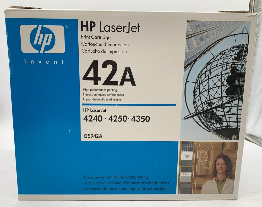 Genuine HP 42A (Q5942A) Black Original LaserJet Toner Cartridge, OEM