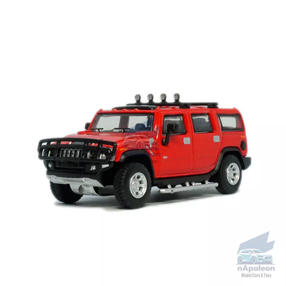 1:64 Hummer H2 ORV Model Car Alloy Diecast Toy Vehicle Collection Kids Gift Red