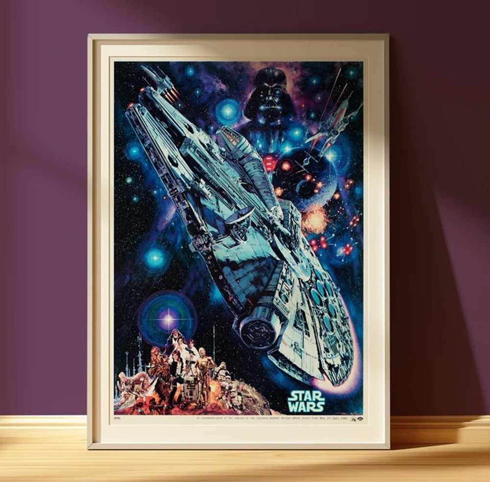 Vintage Star Wars Original Trilogy Retro Movie Poster
