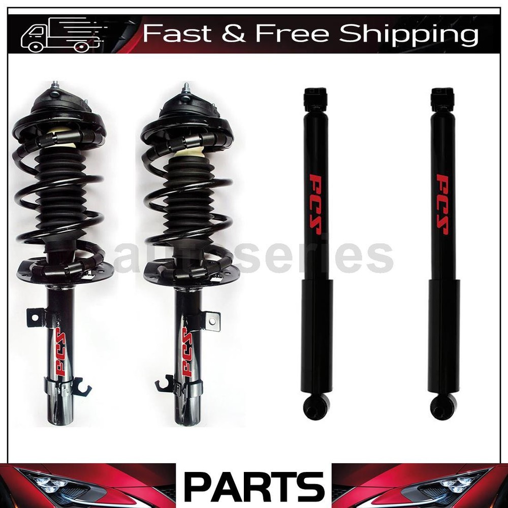 Front Struts w/ Coil Spring Rear Shocks Fits 2007 Ford Focus
