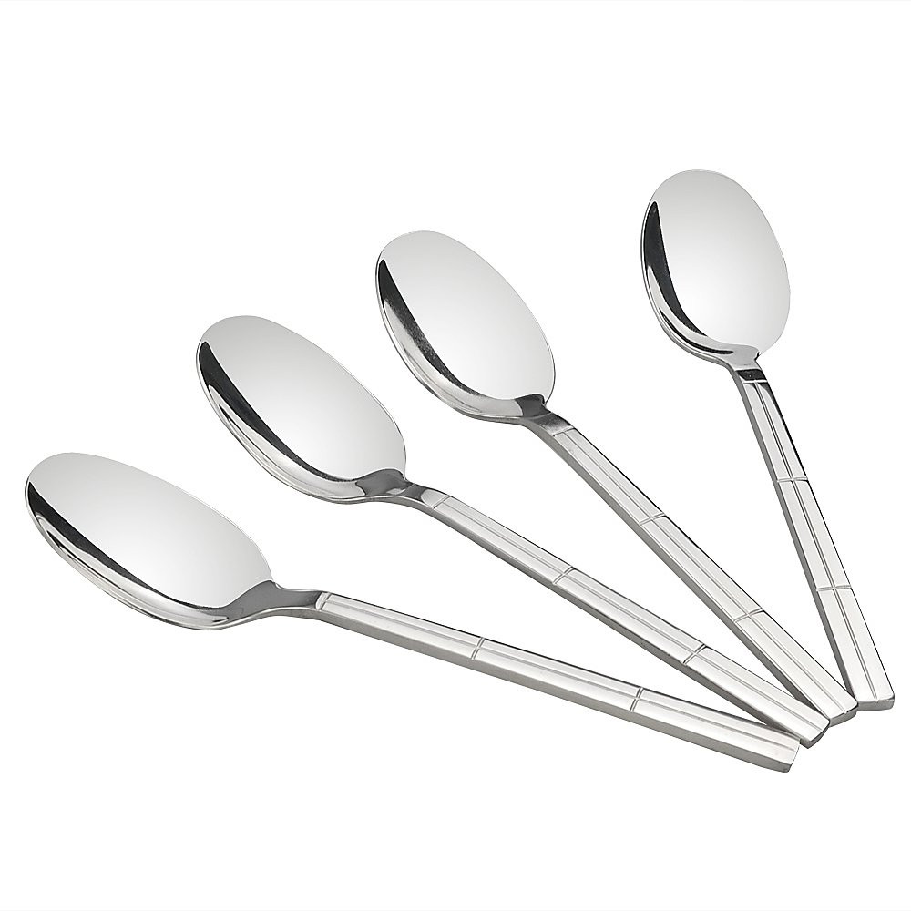 12-Piece 7.83-Inch Stainless Steel Dinner Spoons Set for Dinning Table