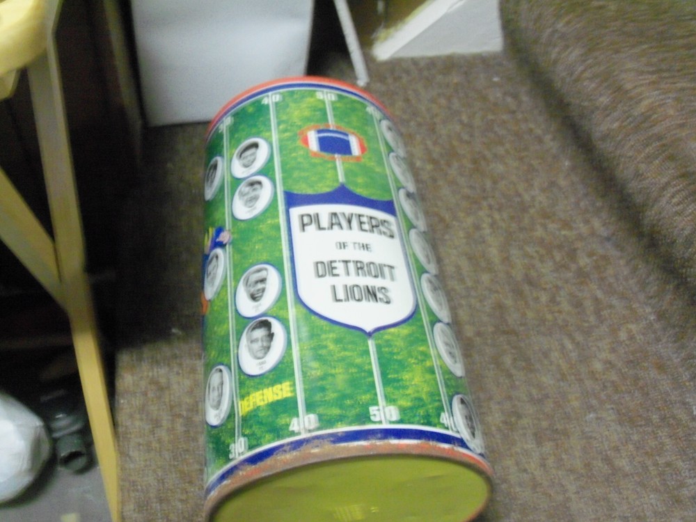 Detroit Lions Vintage Trash Can