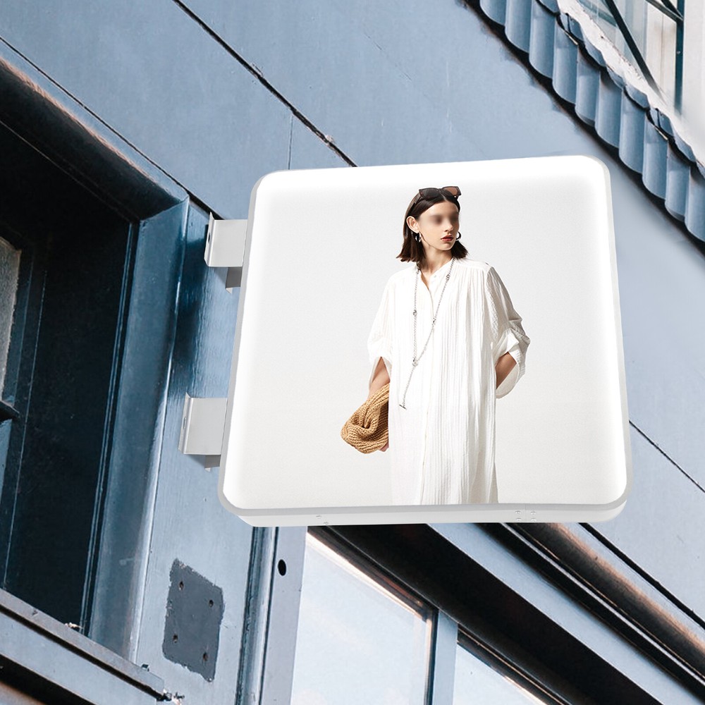 Square LED Advertising Light Box Waterproof Double-sided Light Advertising Board