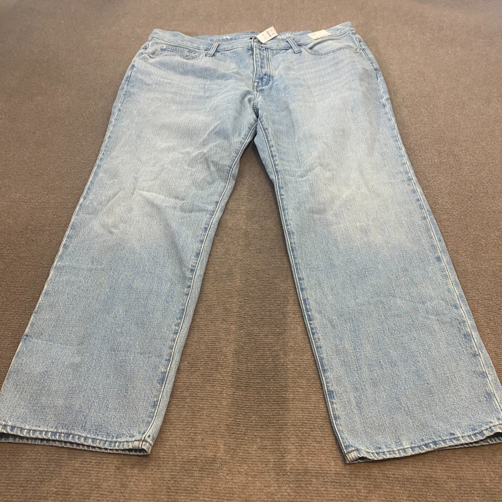 J.Crew Women's 36 Blue Studded '84 Slouchy Straight Leg Button Fly Jeans