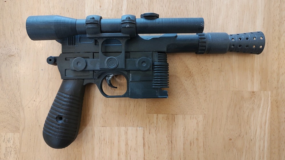 Han Solo style Blaster DL-44 Star Wars Cosplay Prop Kit 3D Printed Easy Assemble