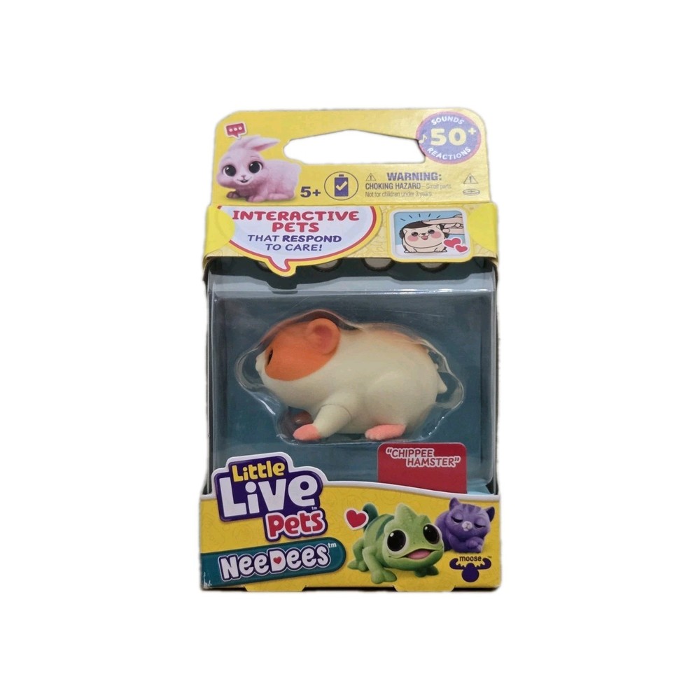 Little Live Pets NeeDees CHIPPEE HAMSTER Interactive Toy SEALED BOX