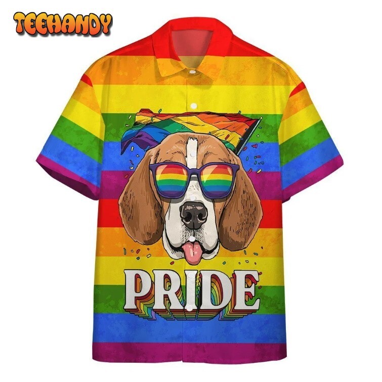 Proud 3D T-Shirt Featuring My Beagle Awesome Hawaiian Design