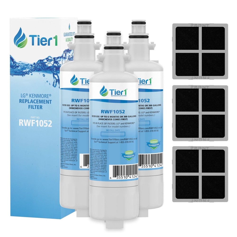 ADQ36006101 Refrigerator Water & Air Filter Combo 3-pk | Replacement for LG L...