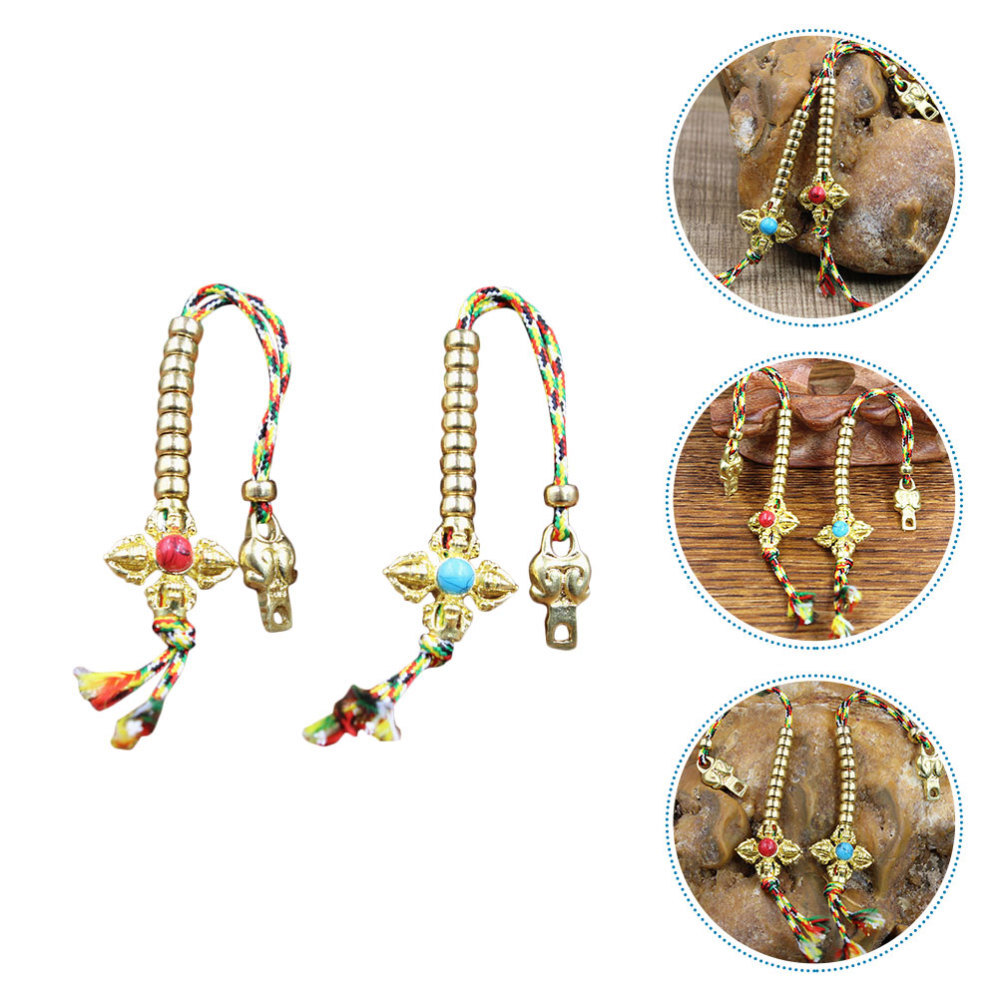 2 Pcs Chakra Necklace Prayer Beads Counter Buddhist Decoration Accessories