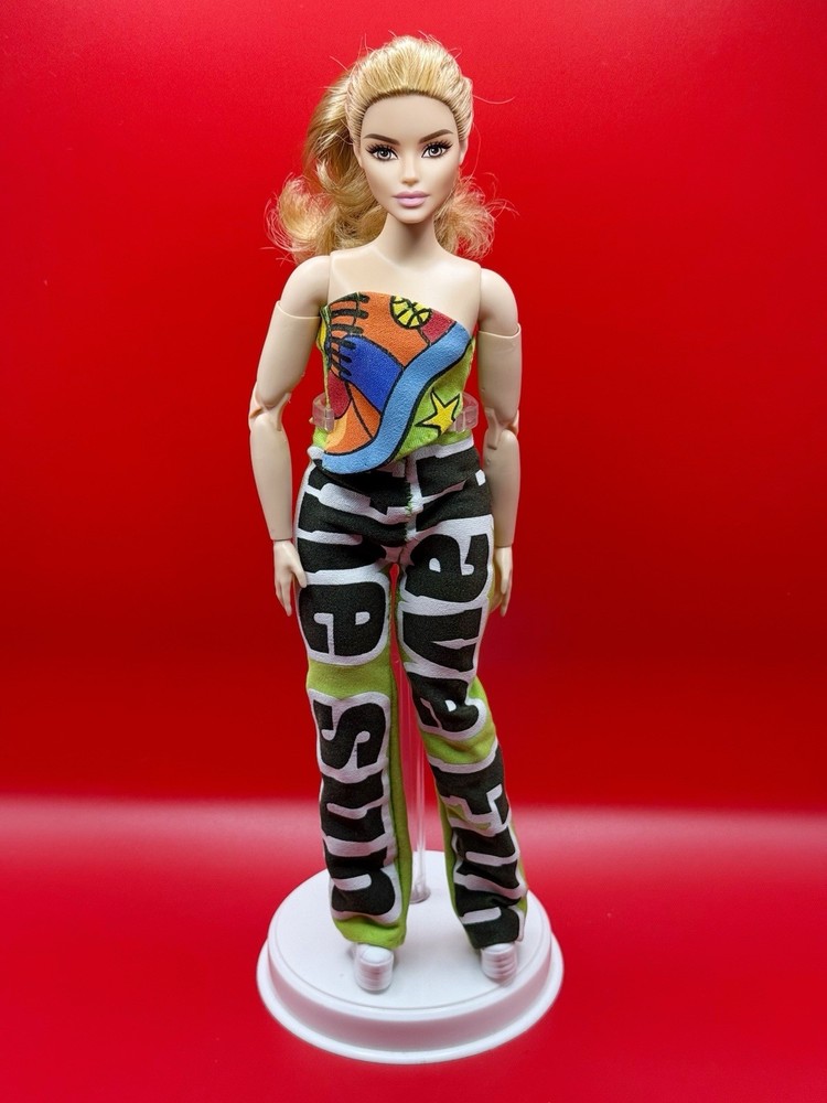 Hand Sewn 2 Piece Outfit For Barbie Doll ( Curvy Doll )