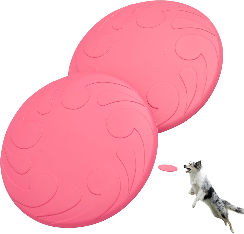 Dog Frisbee Toy - Rubber Frisbee for Dogs - Strong and Durable - Dog Play Toy -