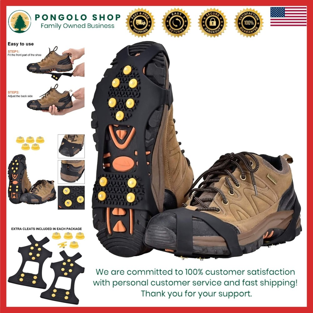Anti-Slip Ice Snow Grips Traction Cleat Spikes for Safe Outdoor Adventures