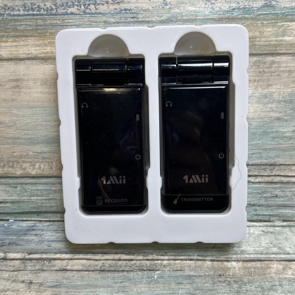 1Mii Wireless Electric and Bass Guitar Transmitter Receiver Set 4 Channels 8 Hrs