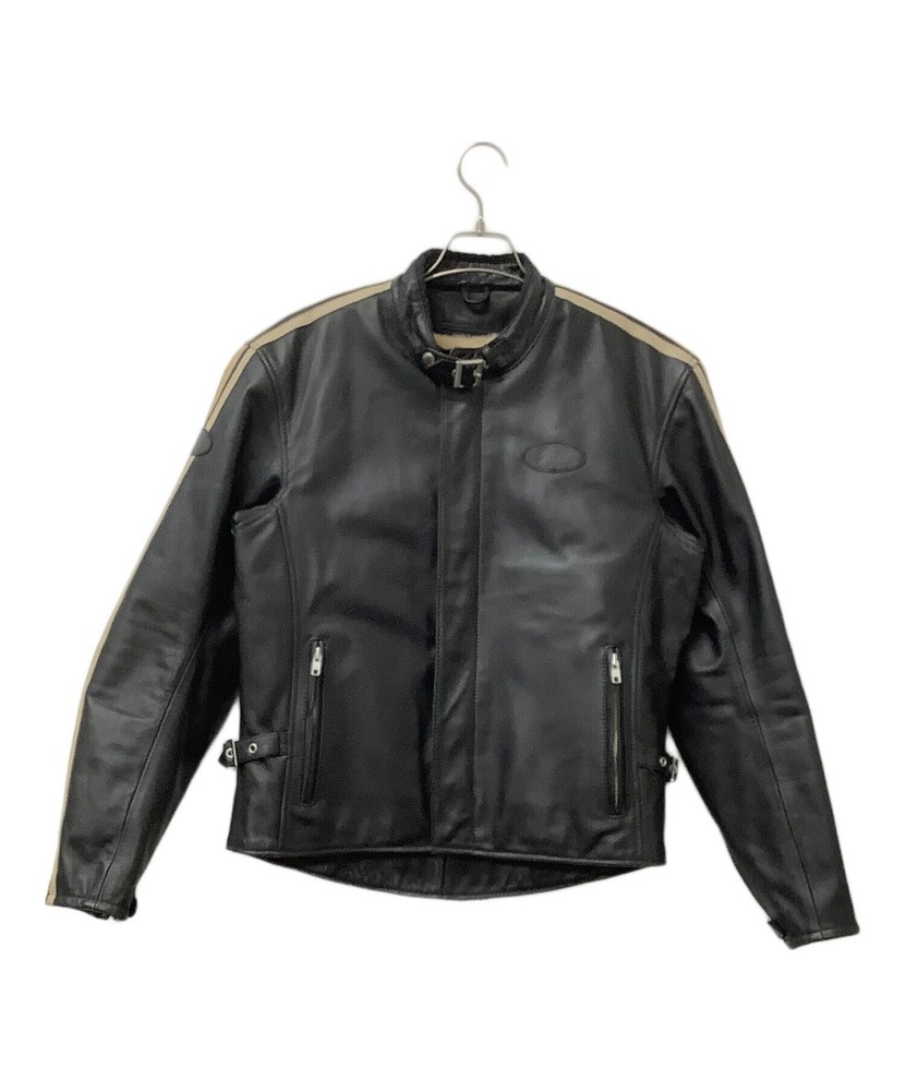 Greedy Black Leather Jacket for Men Size Large GT-C89
