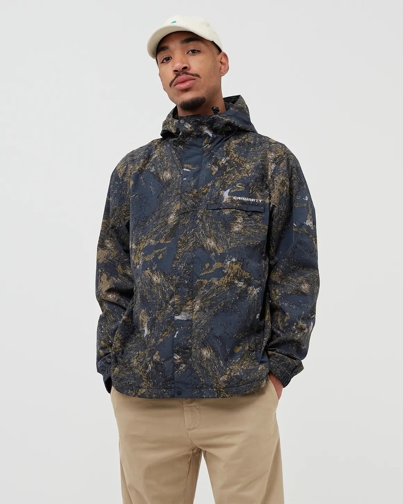 CARHARTT WIP - TERRA JACKET - Satellite Print, Deep Lagoon - Sizes S New
