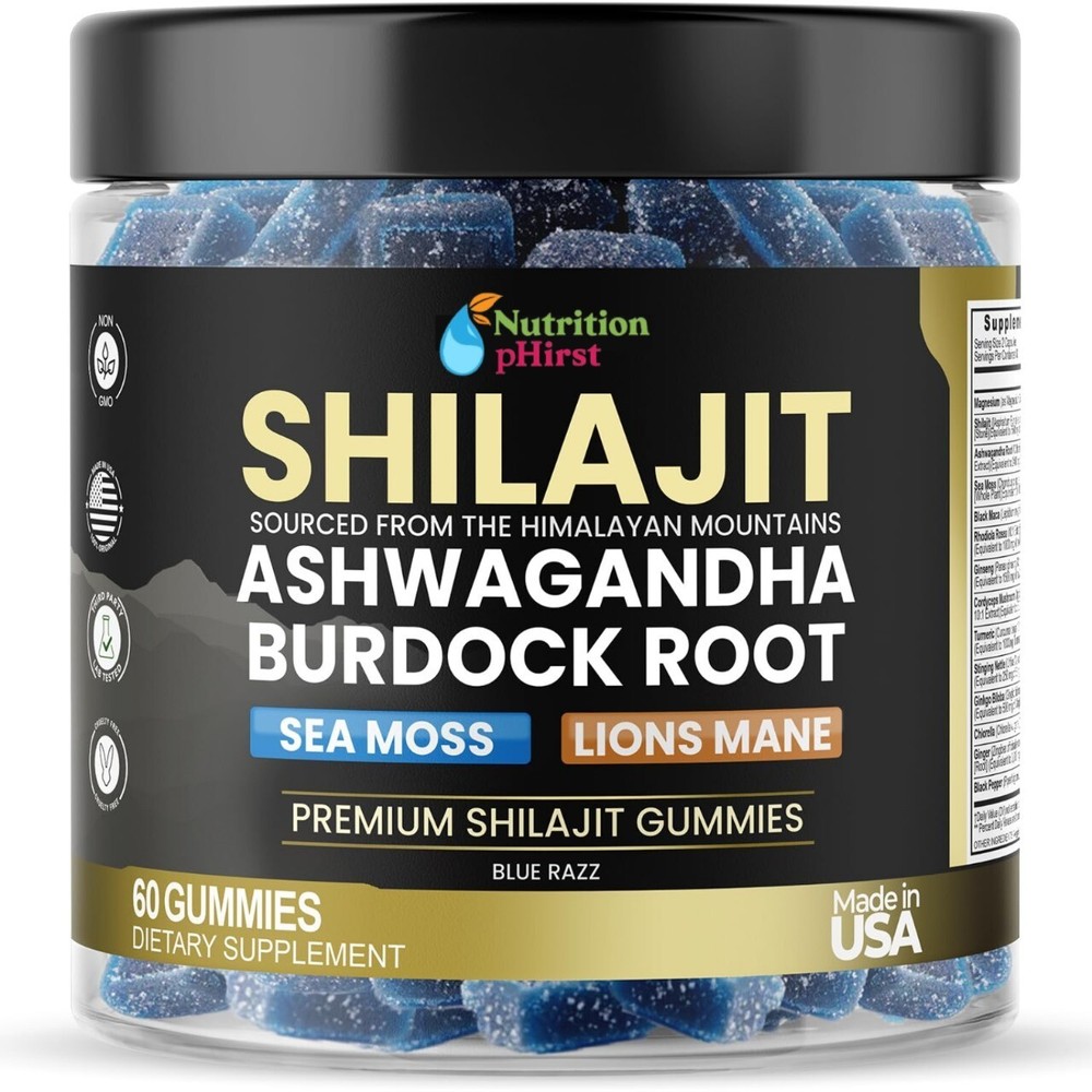 Himalayan Shilajit Gummies with Ashwagandha & Gokshura for Energy & Vitality