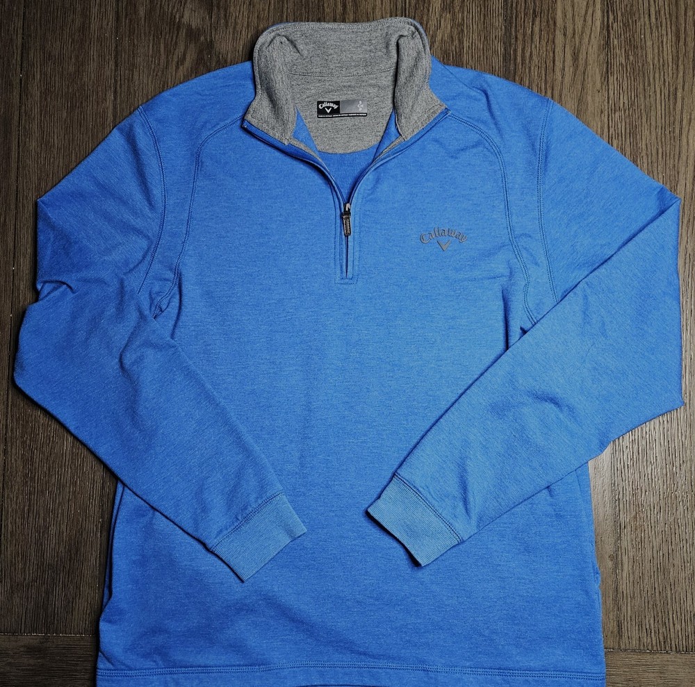 Men's Callaway Quarter-Zip Long Sleeve Sweatshirt Size Small - Excellent Condition