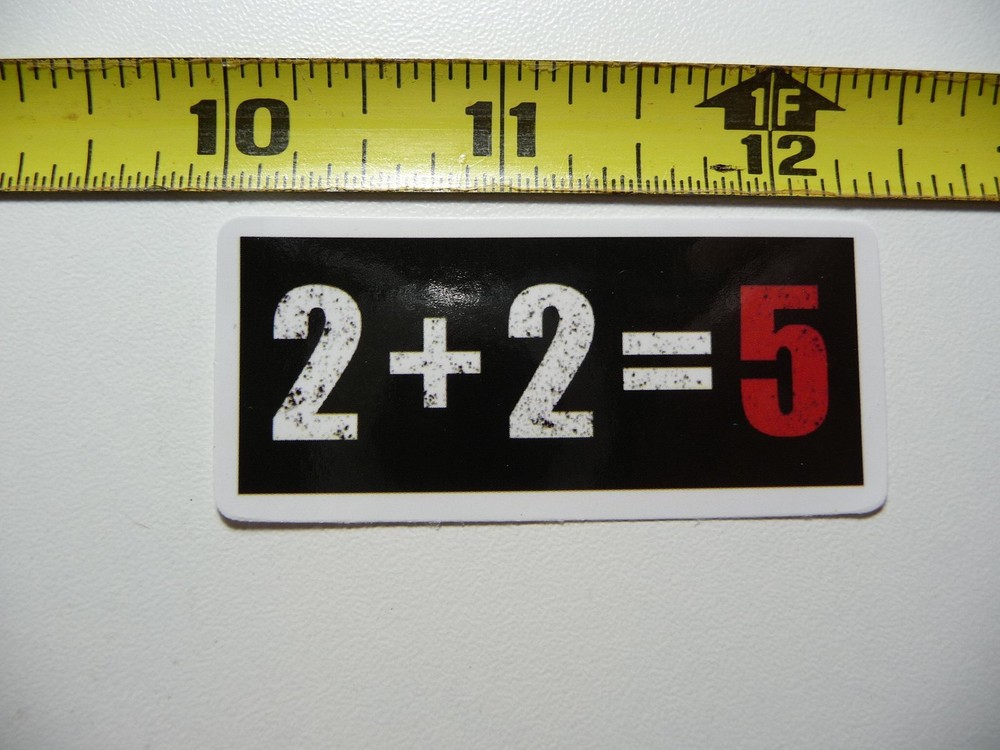 MATH 2 + 2 = 5 STICKER DECAL SCHOOL TEACHER PROFESSOR MATHMATICS